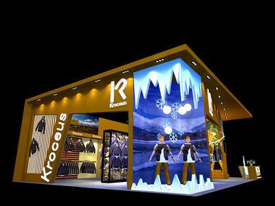上海展臺設(shè)計(jì)案例欣賞,Kroceus服飾展覽展示設(shè)計(jì)